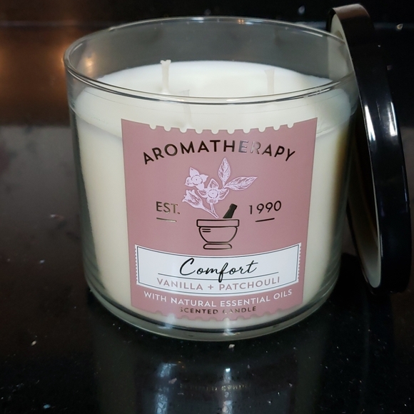 Bath & Body Works Other - BBW 3 Wick Aromatherapy Candle-Vanilla & Patchouli